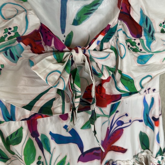 LA DoubleJ Red and Green Maxi Sundress with Flutter Sleeves - Picture 13 of 14